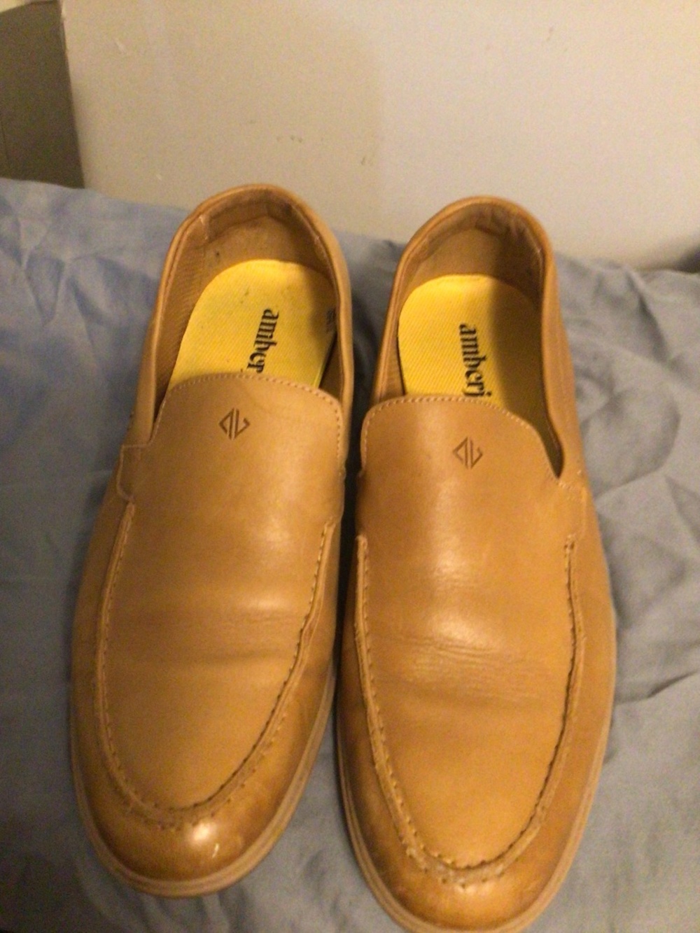 Amberjack loafer leather upper  with lining for business casual ,SZ 10M